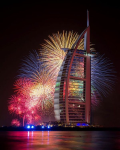 burj al arab fireworks 2016